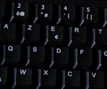 Azerty Zwart (speciaal) (Belgisch)