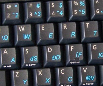 Albanees blauw stickers