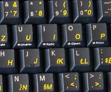 Albanees geel stickers