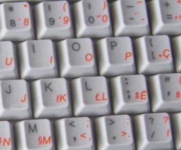 Albanees oranje sticker