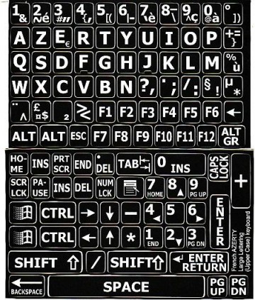 Azerty Grote Letters (Frans)