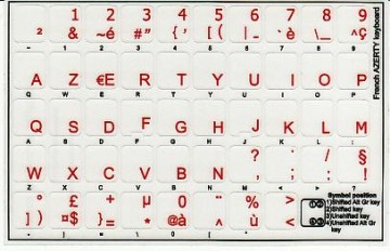 Azerty Transparant (Frans)