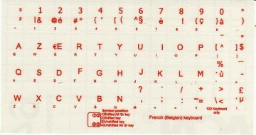 Azerty transparant oranje 0