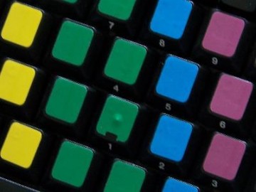 Blanke Stickers Gekleurd