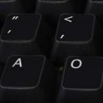 Dvorak Sticker Zwart