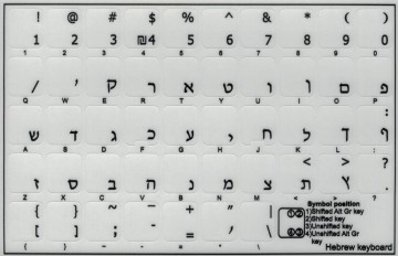 Hebreeuws tr 11x13 zwart