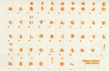 Hiragana Transparant