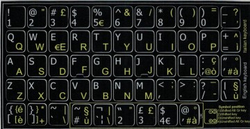 Italiaans niet trans zwart geel 0