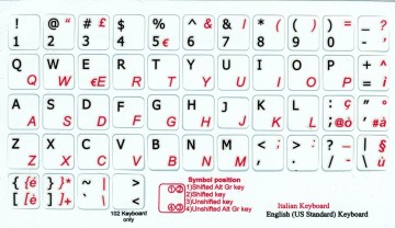 Italiaans niet transparant wit rood  0