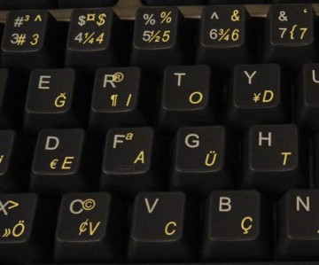 Turkse Sticker F Geel