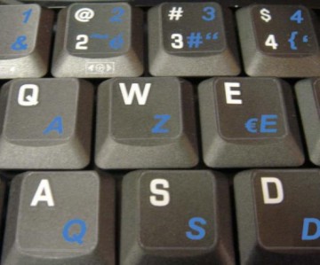 Azerty Transparant (Frans)