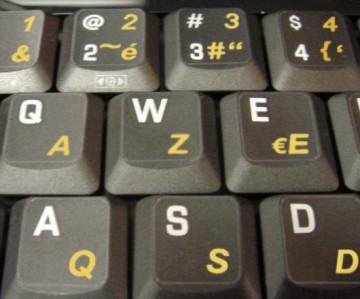 Azerty Transparant (Frans)