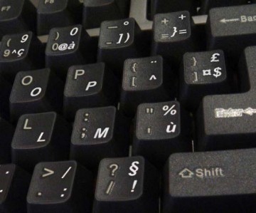 Azerty Transparant (Frans)