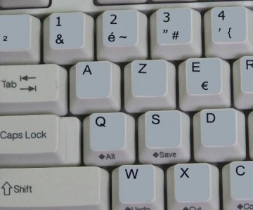 Azerty Alleen Letters (Frans)