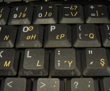 Turkse Sticker F Geel