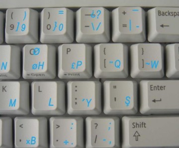 Turkse Sticker F Blauw