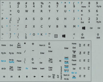 Qwerty 14x14 with f1 grey