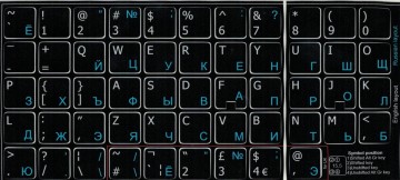 Russisch 15 x 15 zwart blauw