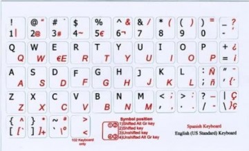 Spanish non trans 11 x 13  white