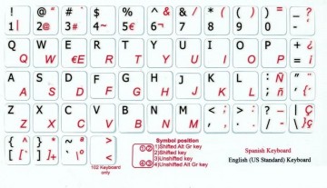 Spanish non trans 11 x 13 white