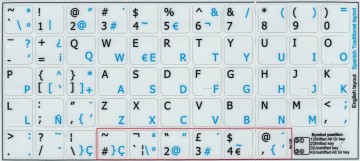 Spanish non trans 15 x 15 white