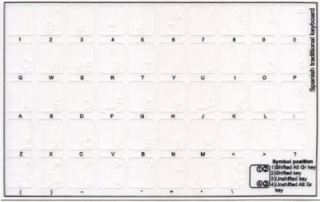 Spanish transparant white