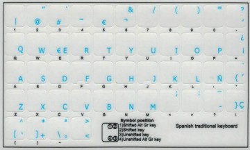 Spanish transparent 11 x 13 blue