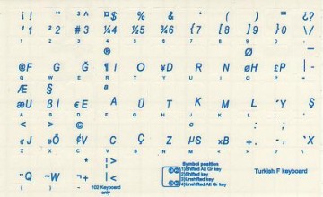 Turkse Sticker F Blauw