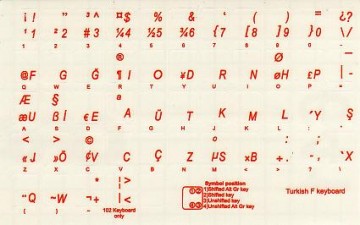 Turkse Sticker F Oranje