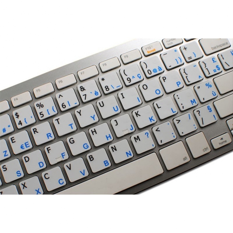 Qwerty - Azerty 15 X 15 Toetsenbordstickers